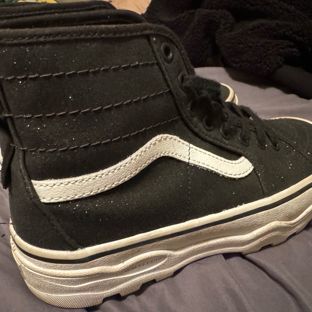 Platform Glitter Vans - image 1